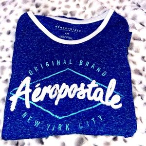aeropostale blue shirt! size L! perfect condition